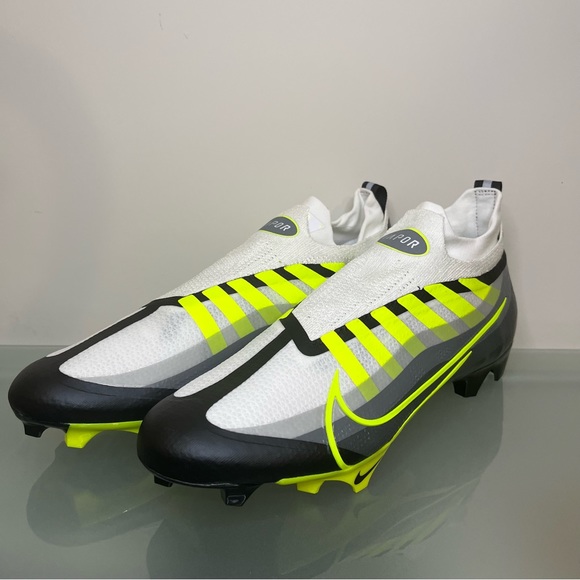 Nike Vapor Edge Elite 360 Flyknit Ghost Lace Football Black White Volt Size 11 main image 9